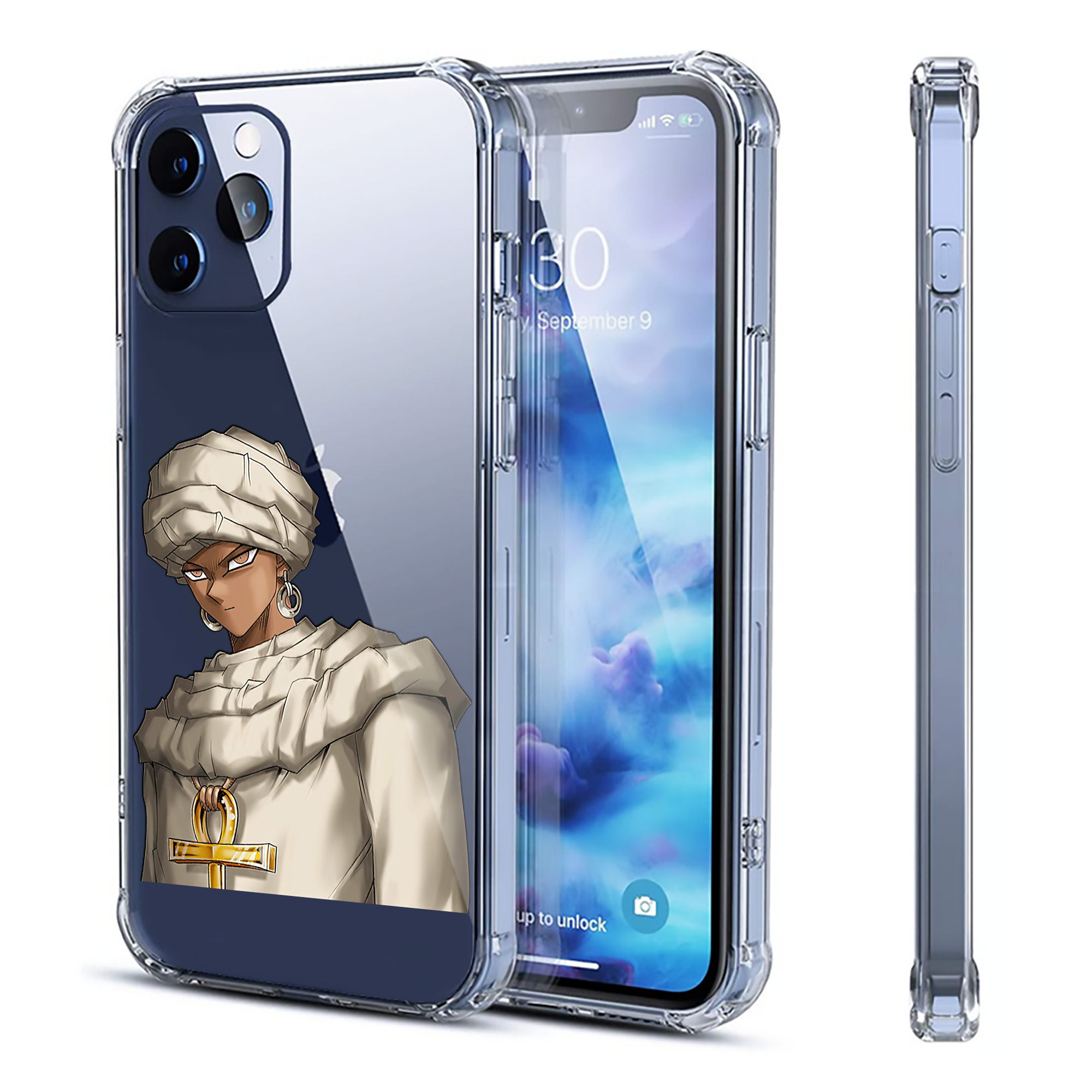（画像用） 遊☆戯☆王 Yu-Gi-Oh! 【iPhone 12シリーズ対応】透明スマホケース（クリアソフトケース）
